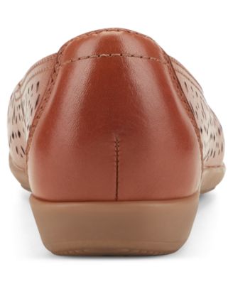 Women's Bentlee Cutout Leather Slip-On Ballet Flats