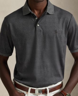 Men's Glen Plaid Polo Shirt