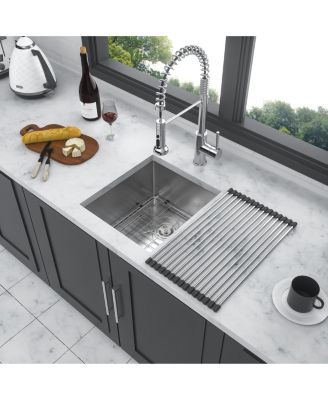 huluwat 13x15x9inch Undermount Kitchen Sink Stainless Steel Single Bowl 16 Gauge Deep Basin