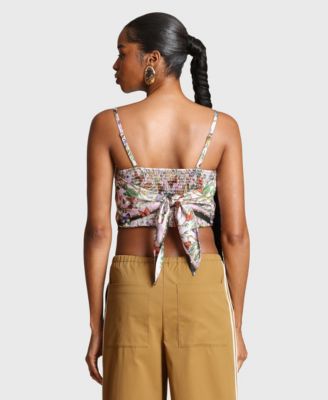 Women's Square Neck Scarf Top