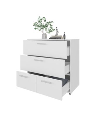 Oto Dresser with 4 Spacious Drawers, White