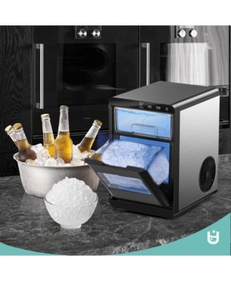 45-lb Per Day Nugget Ice Countertop Portable Ice Maker with 2lb Capacity and Auto-Cleaning