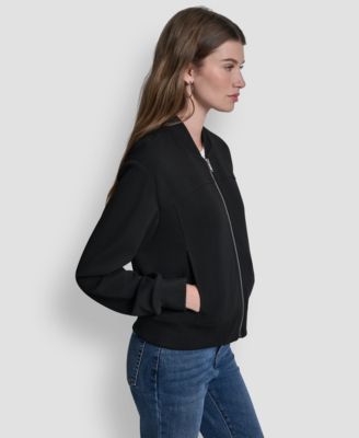 Women's Zippered Bomber Jacket