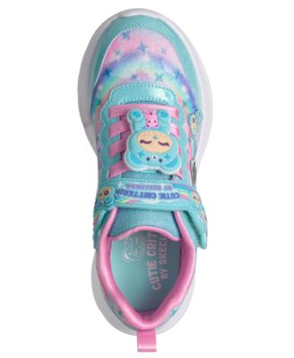 Little Girls Jumpsters - Cutie Critters Fastening Strap Casual Sneakers from Finish Line