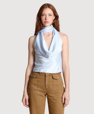 Women's Long Tie Halter Top