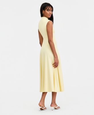 Women's High-Neck Sleeveless Dress