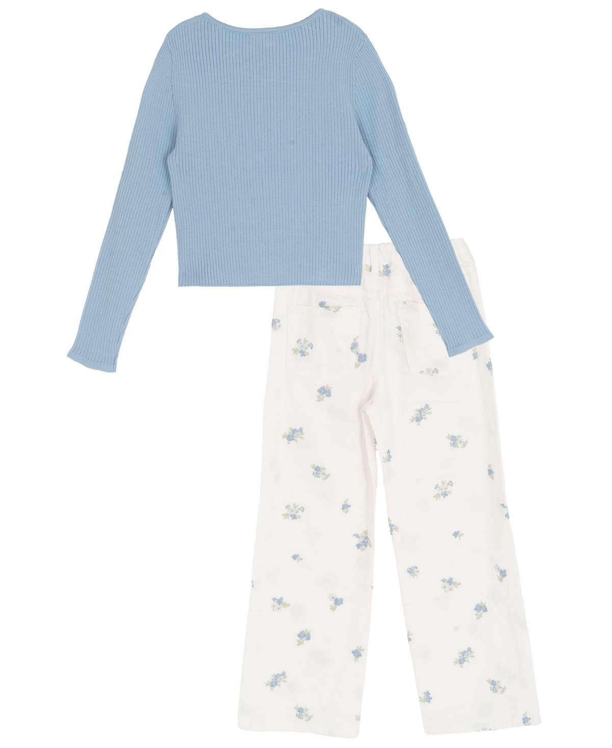 Rare Editions Girls' 7-12 Long-Sleeve Cardigan Sweater, Cami and Pants, 3-Piece Set