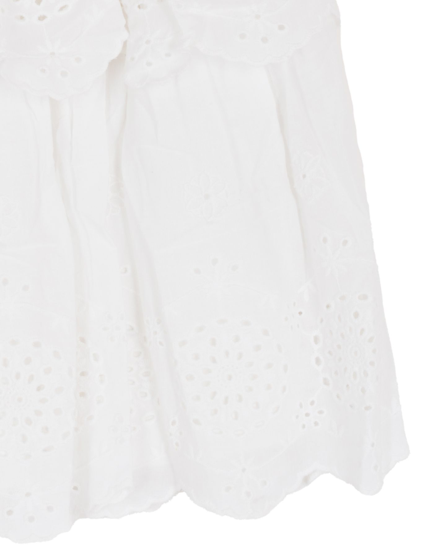 Платье Rare Editions Cotton Eyelet Square Neck Flutter Dress для девочек, цвет: Белый — фото 4