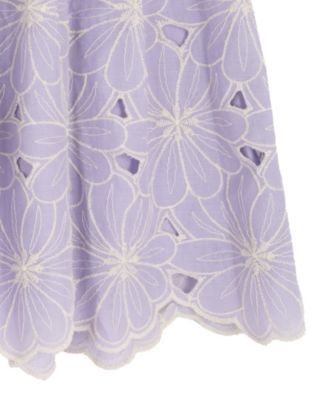 Girls' 2T-6X Eyelet Squared Dress