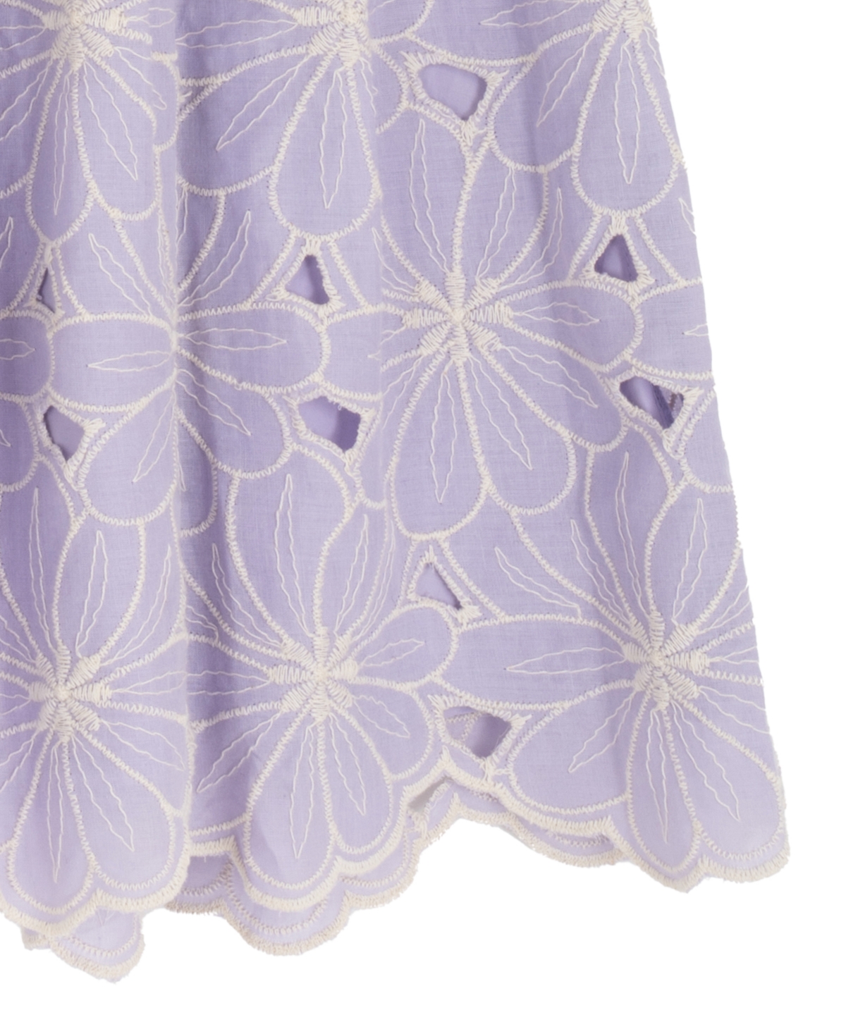 Rare Editions Girls' 2T-6X Eyelet Squared Dress