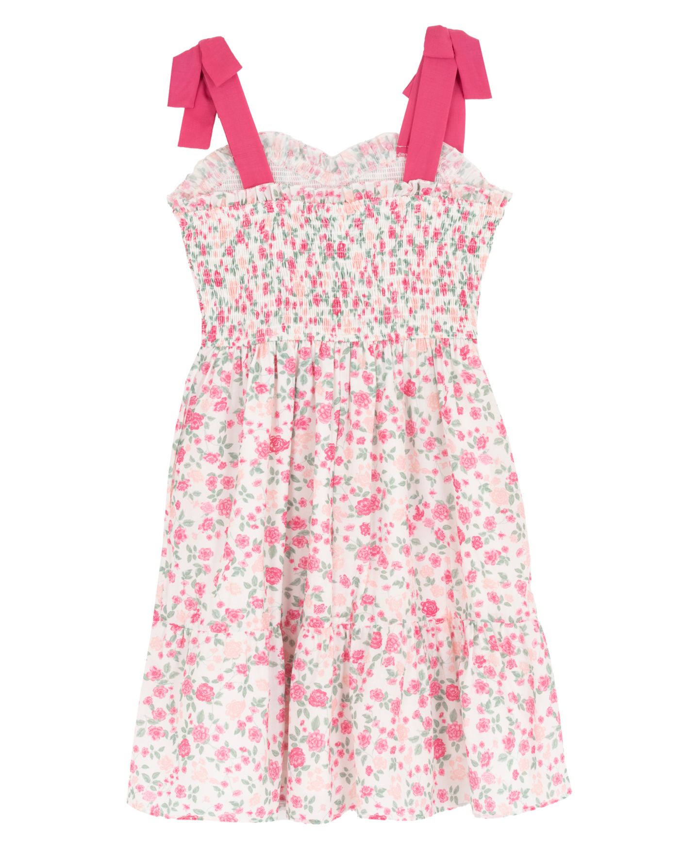 Платье Rare Editions Printed Woven Bodice Sleeveless Dress для девочек, цвет: Розовый — фото 5