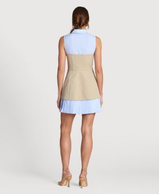 Women's Collared Neck Short Dress