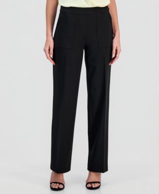 Women's Pull-On Mid-Rise Wide-Pants 