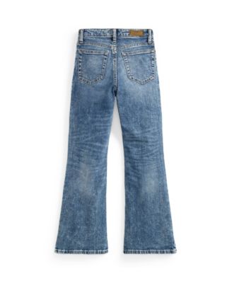Girls' 7-16 Flared Stretch Denim Jeans