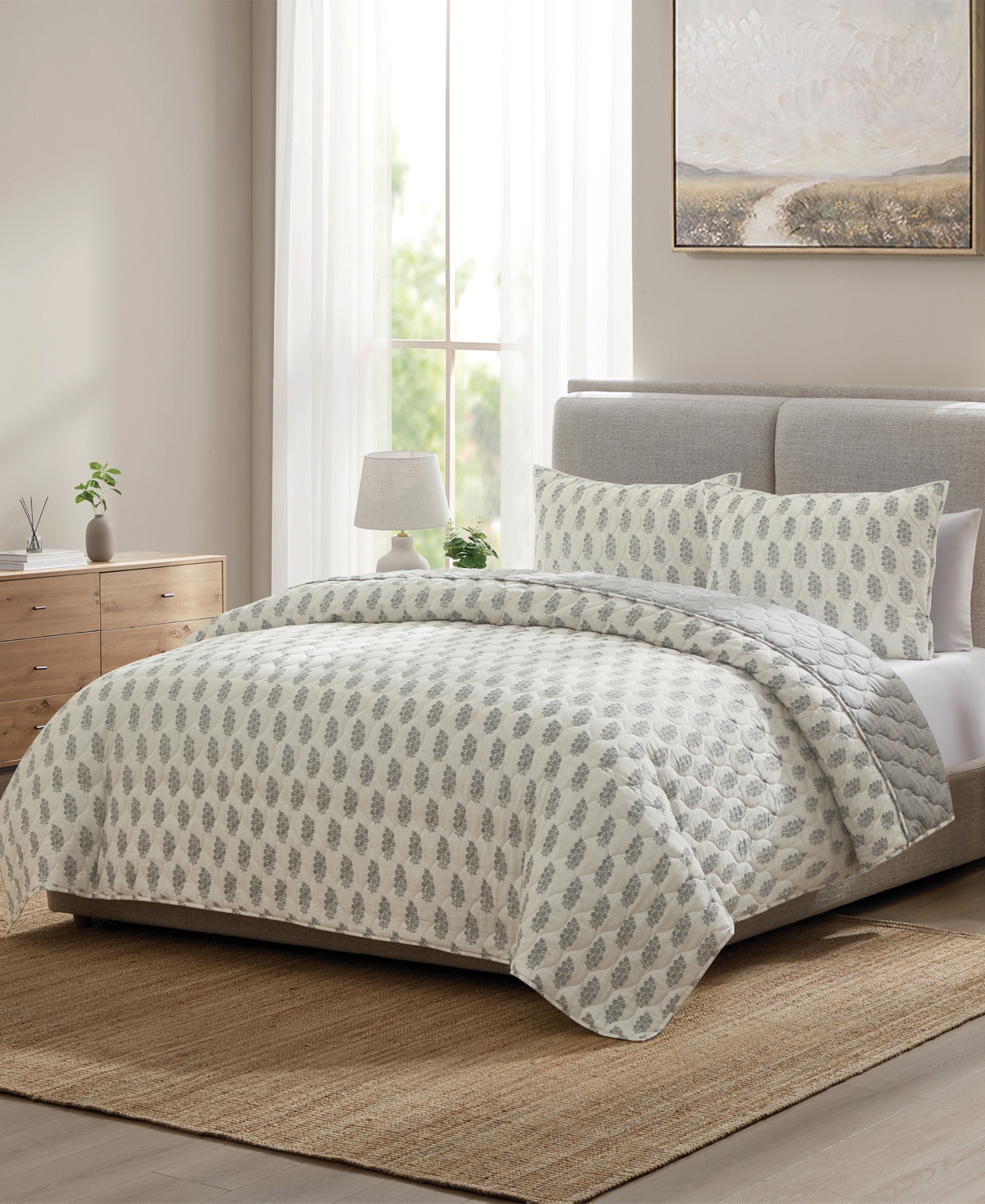 Becki Owens Alba Floral 3-Pc. Quilt Set