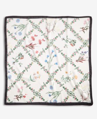 Diamond Garden Floral Square Scarf