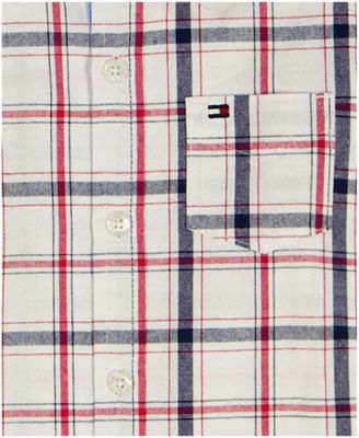 Boys' 2T-7 Point Collar Stripe Shirt and Shorts, 2-Piece Set