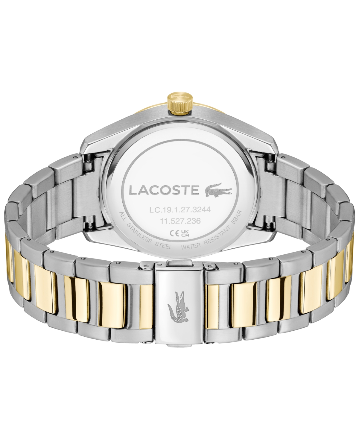 Lacoste Men's Boston Two Tone Stainless Steel Bracelet Watch, 39mm