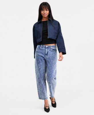 Women's Ruched Boat-Neck Top