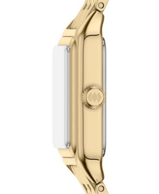 Women's Raquel Three-Hand Gold-Tone Stainless Steel Watch, 18mm