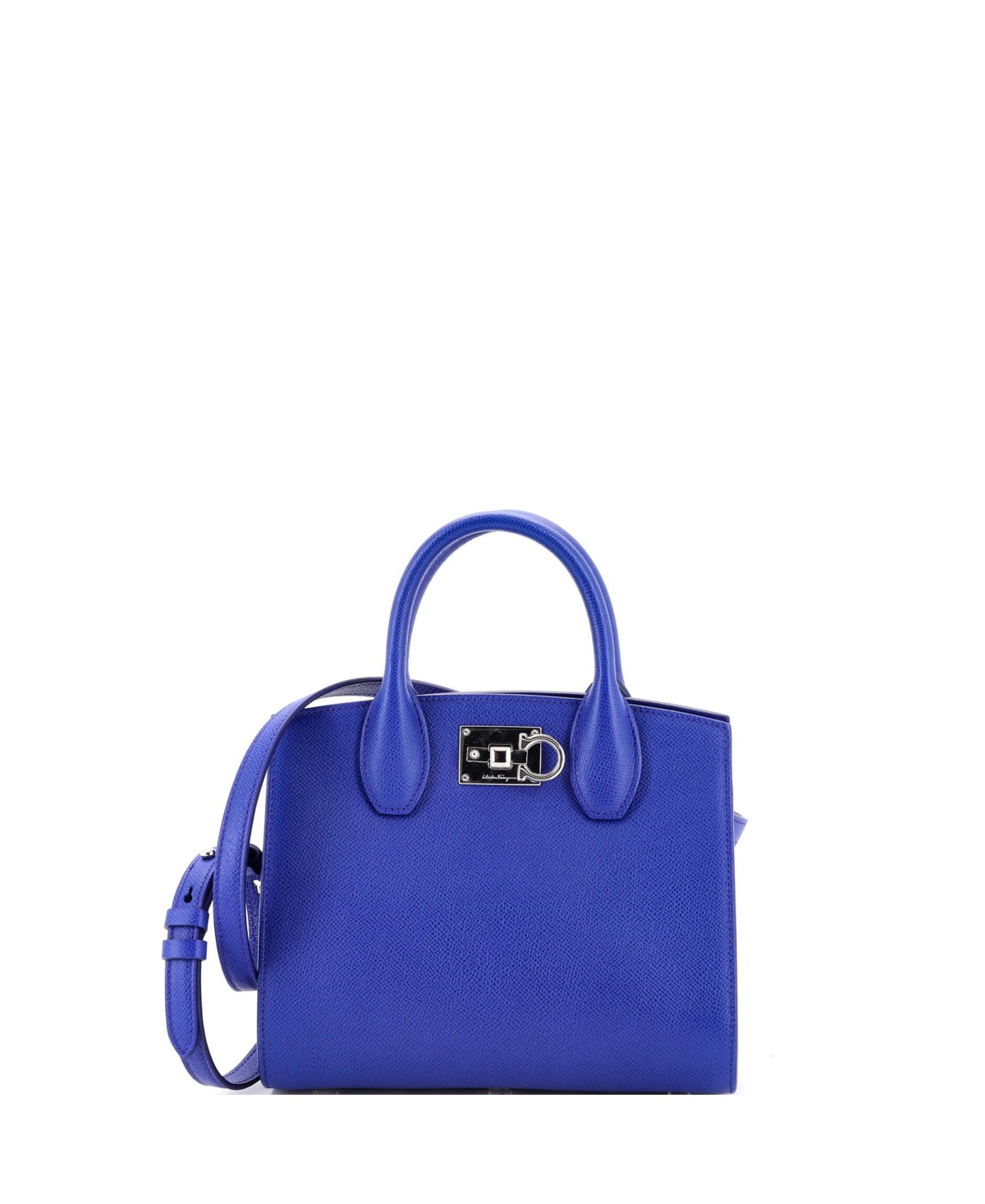 Pre-Owned Salvatore Ferragamo Small Studio Box Satchel Leather