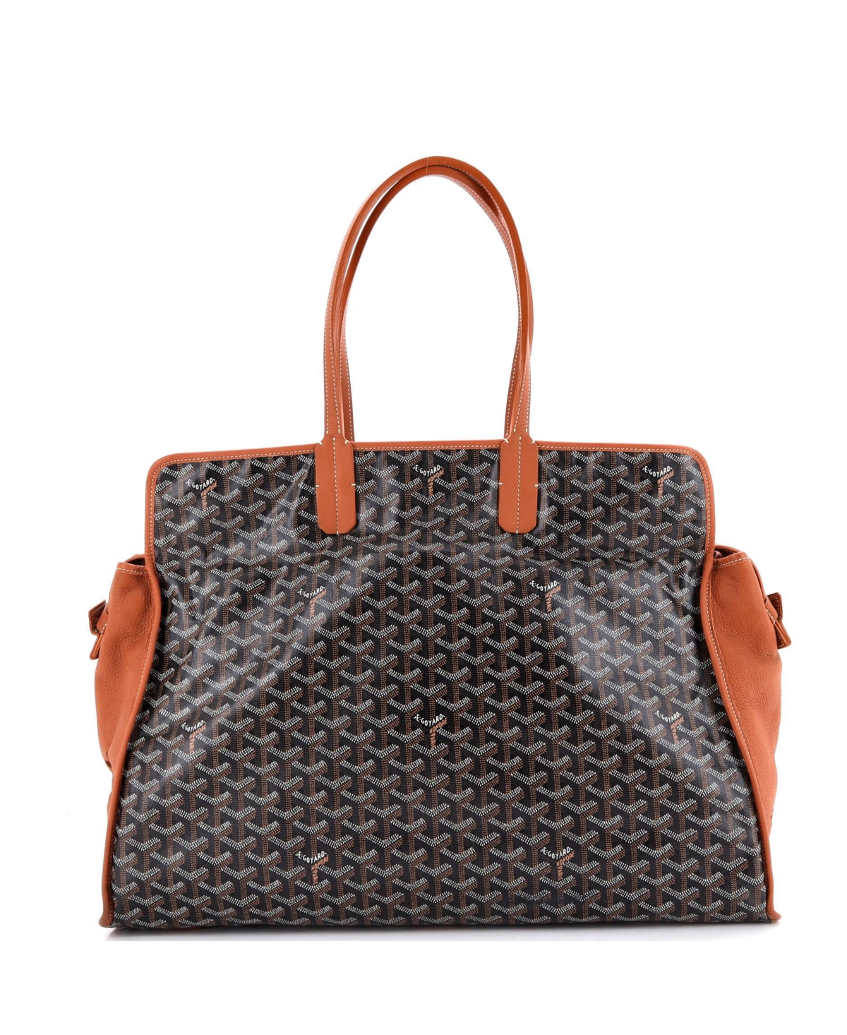 Pre-Owned Goyard Gm Hardy Pet Carrier Coated Canvas