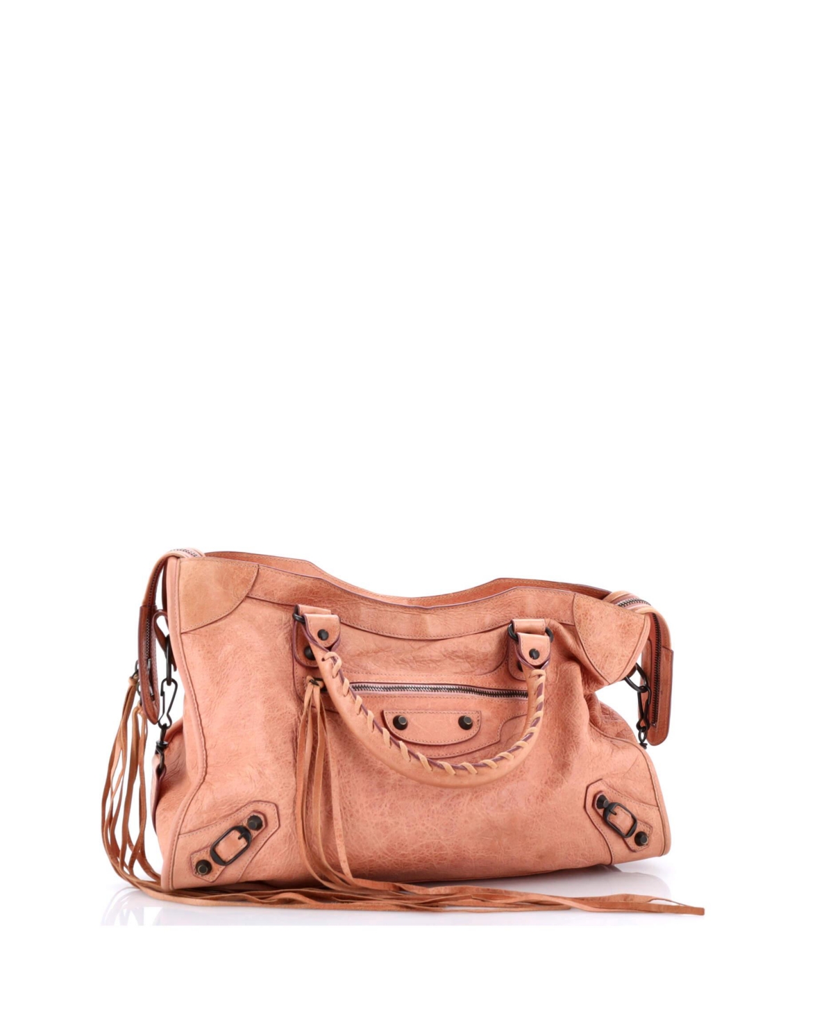 Pre-Owned Balenciaga Medium City Classic Studs Bag Leather