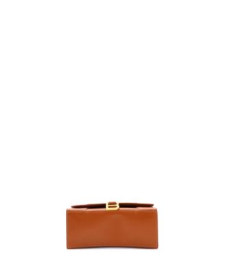 Small Hourglass Top Handle Bag Leather