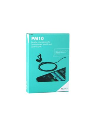 PM10 Deluxe Lavalier Lapel Clip-on Omnidirectional Condenser Microphone for Smartphones