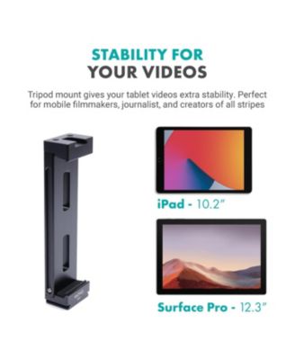 Tablet Vlogging Kit for iPad with Mic, Light, Tabletop Tripod