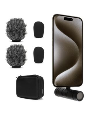 DoubleMic-UC Dual Capsule USB C Microphone for iPhone 15/16/17 - Two-Sided Cardioid Condenser Microphone for Video Recording- Mic for iPhone