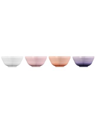 Stoneware Mini Heart Pinch Bowls, Set of 4