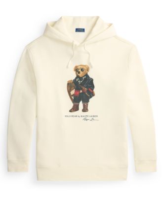 Men's Big & Tall Bear Printed Fleece Hoodie
