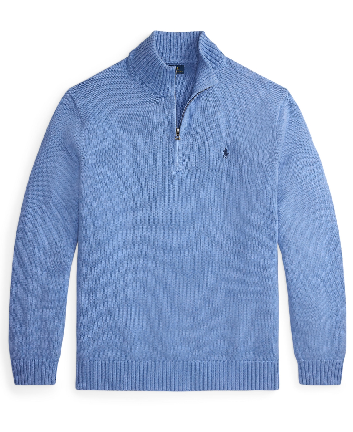 Polo Ralph Lauren Men's Big & Tall Cotton Quarter-Zip Sweater