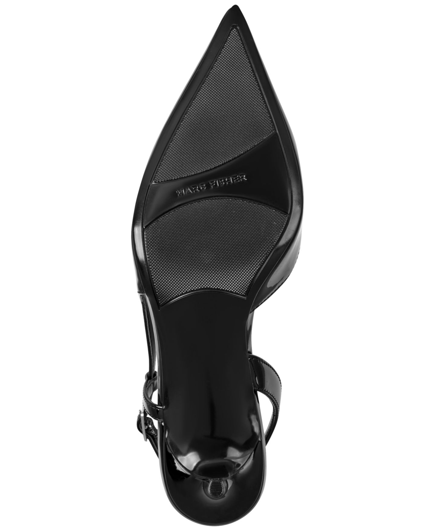 Женские туфли Marc Fisher Caya Slingback Kitten Heel Pumps, цвет: Чёрный лаковый — фото 5
