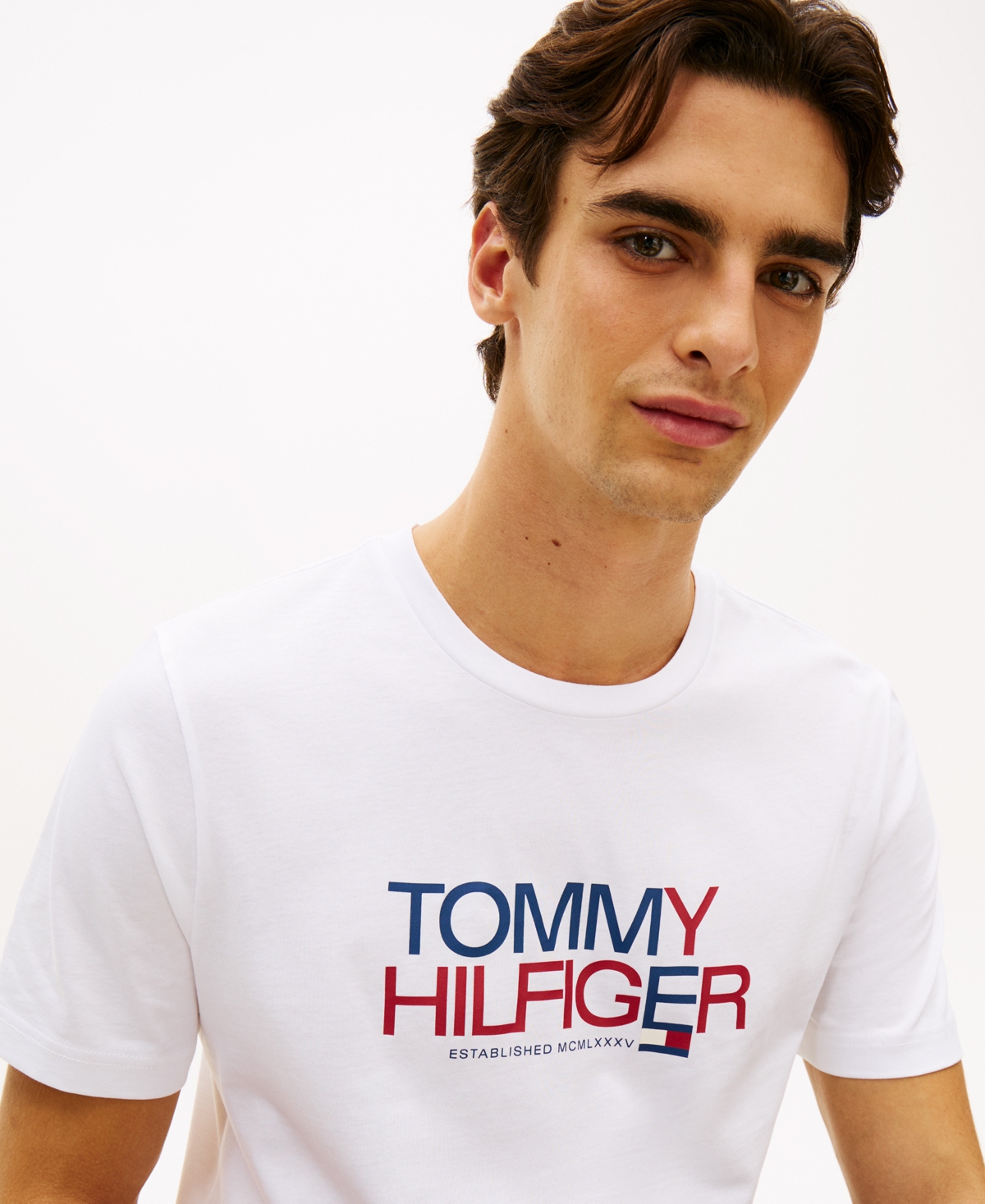 Tommy Hilfiger Men's Brand Love Big Text T-Shirt, Regular and & Tall
