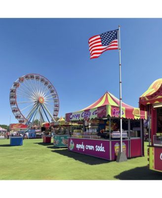 EZ GO 30Ft Telescoping Flag Pole Kit – Portable Display for Outdoor Business, Events & Advertising