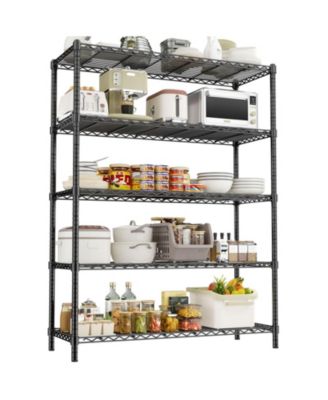 5-Tier 45 in W x 72 in H x 20 in D Height Adjustable Garage Wire Shelving Unit