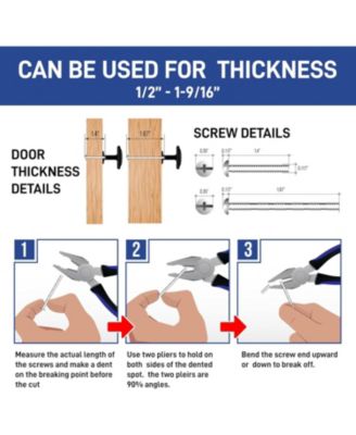 30pcs 1-1/4″ Matte Black Cabinet Knobs, Rust-Proof Zinc Alloy Drawer Pulls with Short & Adjustable Screws for Cabinets