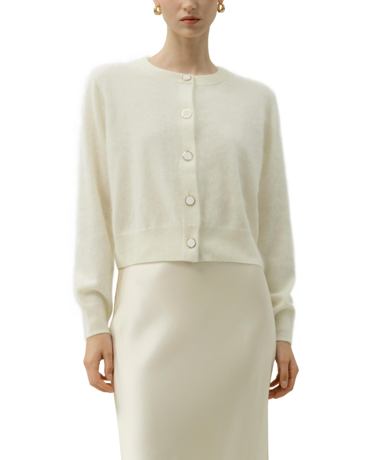 Женские LILYSILK Women's Ultra-Soft Brushed Cashmere Cardigan — фото 1