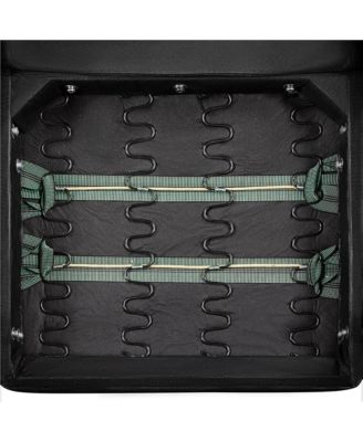 Faux Leather Armchair with Z-shaped Wood Legs