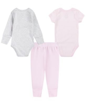 Baby Boys' and Girls' Crewneck Bodysuits and Pants, 3-Piece Set