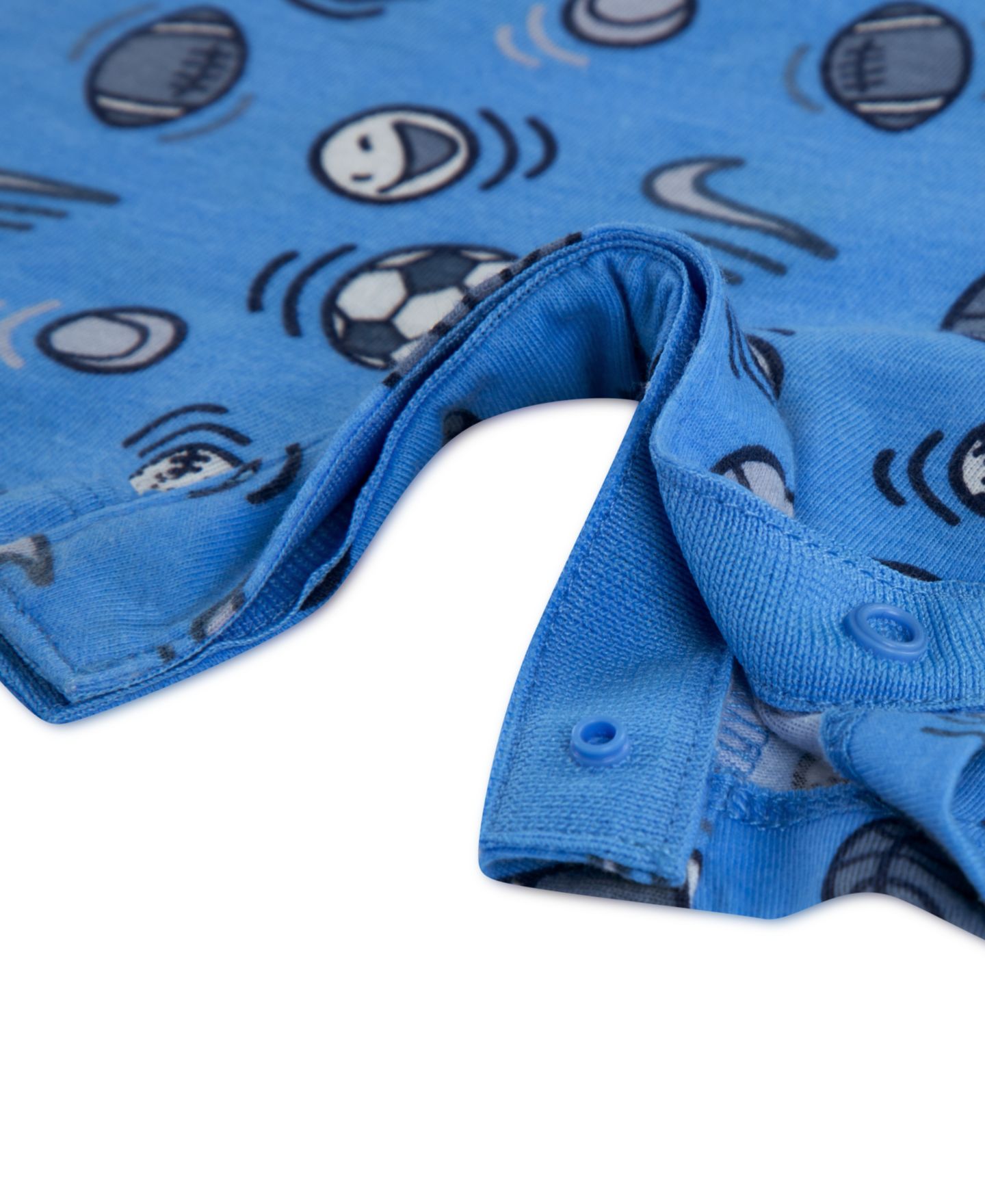 Комбинезон Nike Sport Ball Crewneck Printed Romper для мальчиков-малышей, цвет: Синий — фото 3
