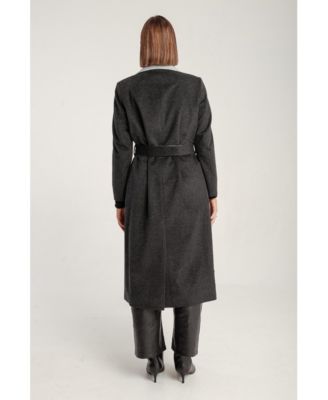 Women's Cashmere Belted Wrap Coat