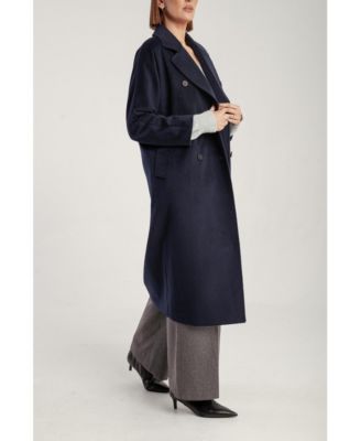 Women's Cashmere Double Breasted Long Coat