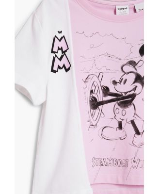 Girls 4-16 Two-tone Mickey Mouse T-shirt