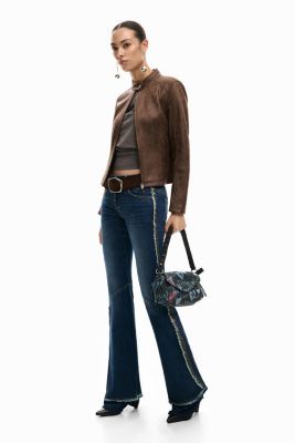 Women's Frayed Flare Jeans