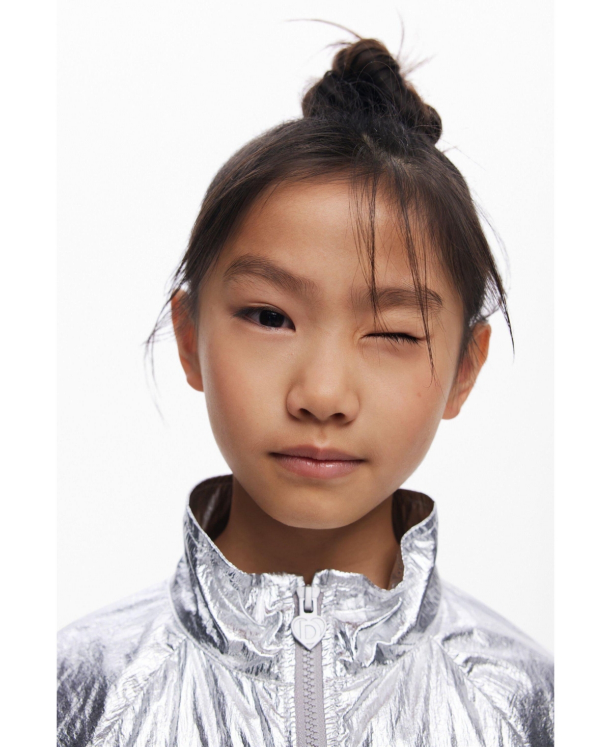 Desigual Girls Girls's Reversible silver jacket