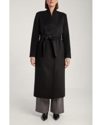 Women's Cashmere Belted Long Coat