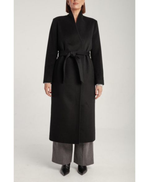 Женское пальто 1982 Cashmere Belted Long, цвет: Чёрный